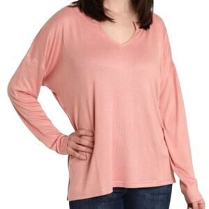 Blis Women’s Long Sleeve V-Neck Tee - Soft Pink Size XL (NWT)